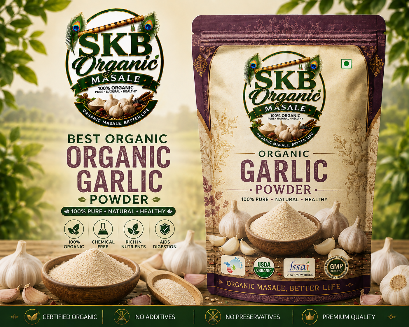 Best Organic Garlic Powder – 100% Pure, Natural & Chemical Free